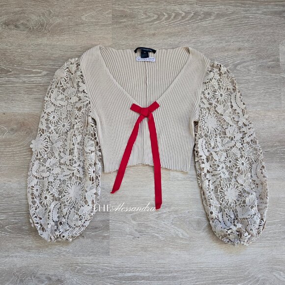 French Connection Upcycled by Armoire Sweater Rare MSRP $98 Unique & Vintage - Picture 1 of 13